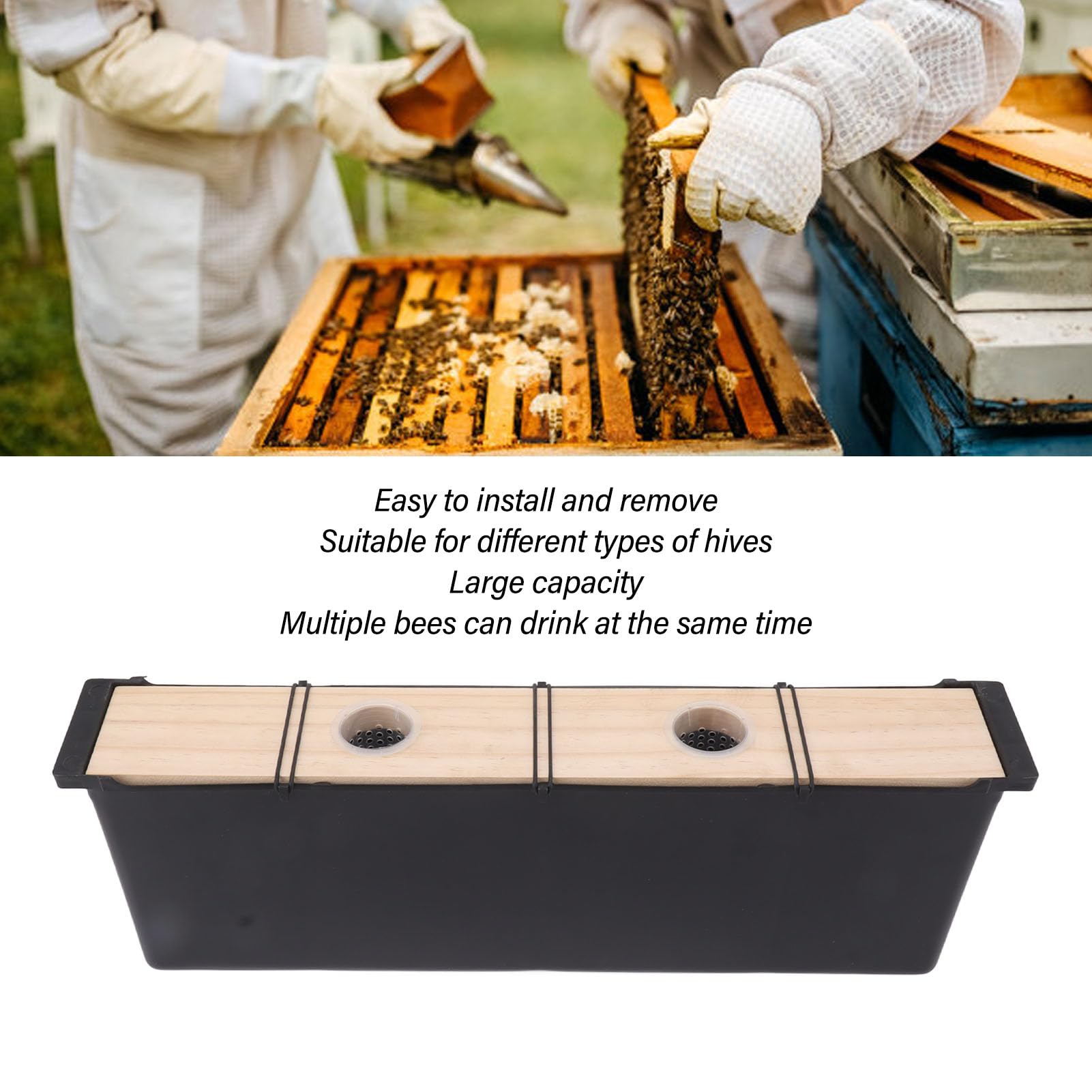 5L Bee Feeder, Bee Hive Feeder Frame, Bee Frame Water Feeder,Bee Water Feeder,Water Food Feeder Bucket, Beekeeping Water Dispenser, Beekeeping Supplies Equipment Tools