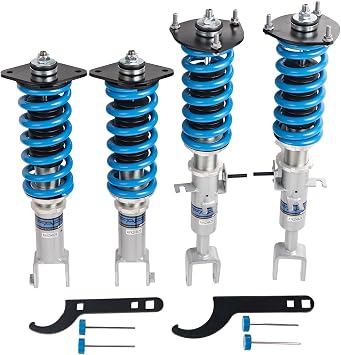 FAPO PS+ Coilovers for Nissan 350Z / Fairlady Z 2003-2008 Z33, for Infiniti G35 RWD 2003-2007 V35, for Nissan Skyline 01-07, 16-way Damping Height Adjustable Mono-Tube Lowering Suspension Struts Kits