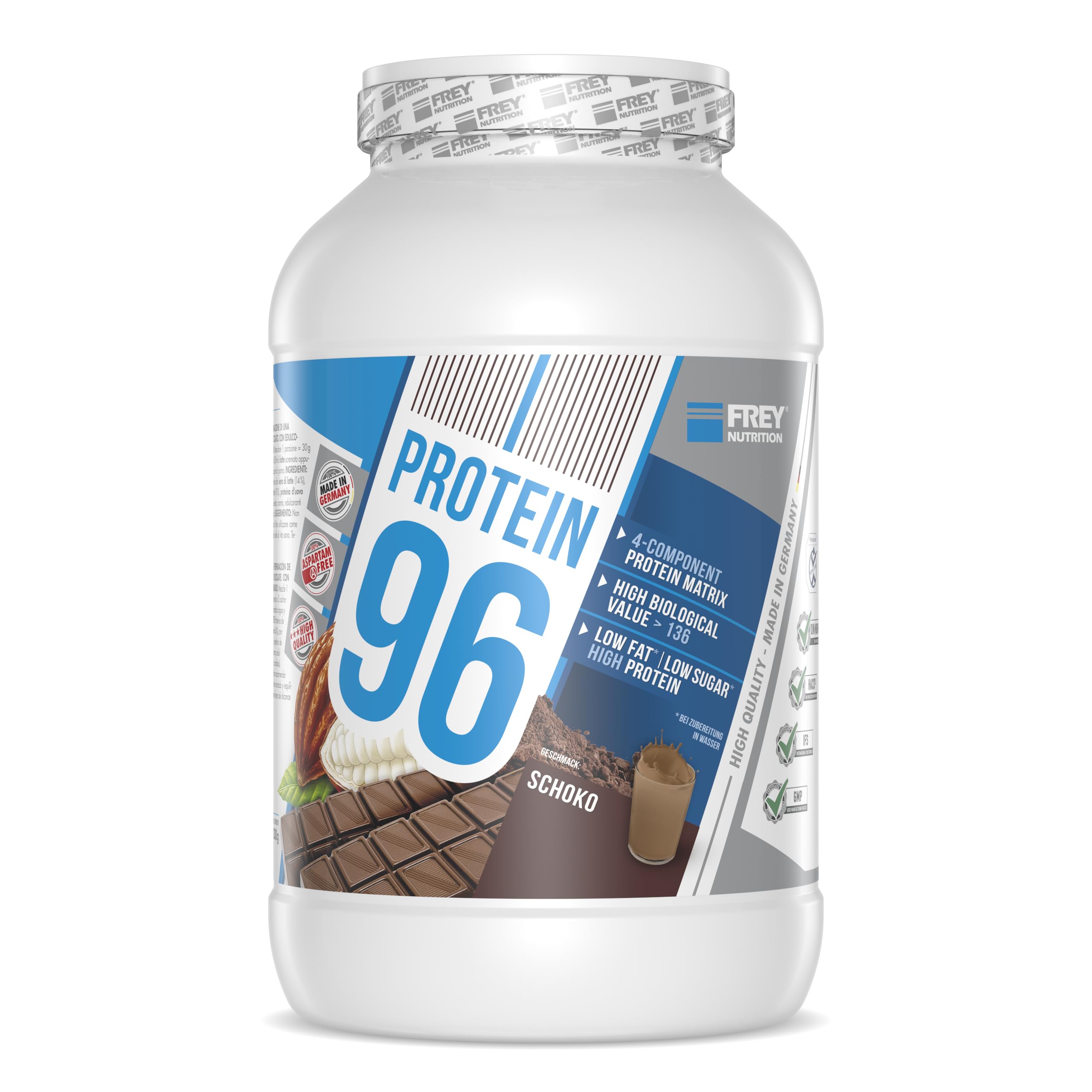 Frey Nutrition Protein 96-2.3 kg Dose (Schoko)