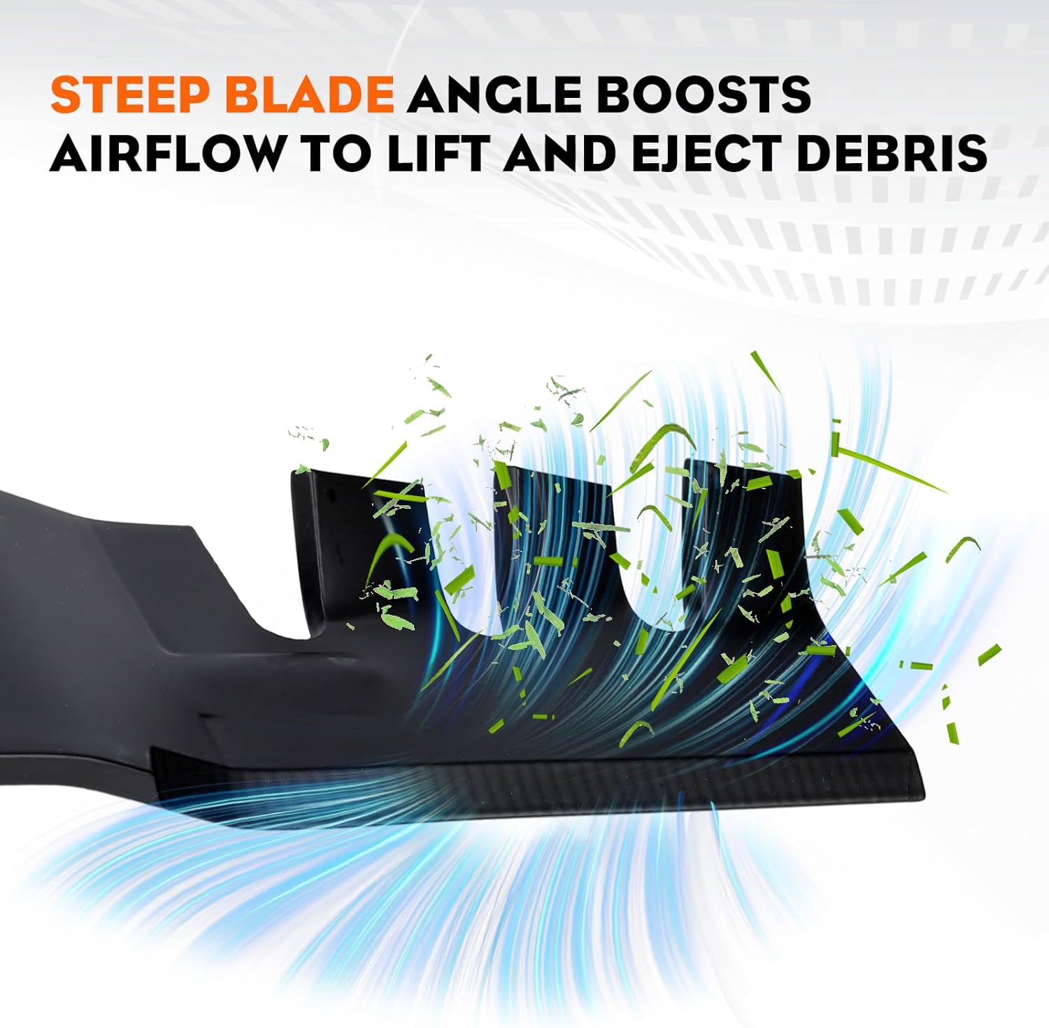 Hipa 2-Pack GY20850 High Lift Mower Blades 7-Point Star Set for D105 D130 S100 E100 42 Inch Deck Zero Turn Lawn Mower Riding Mower Models Replace GX22151 GY20850X AM137328