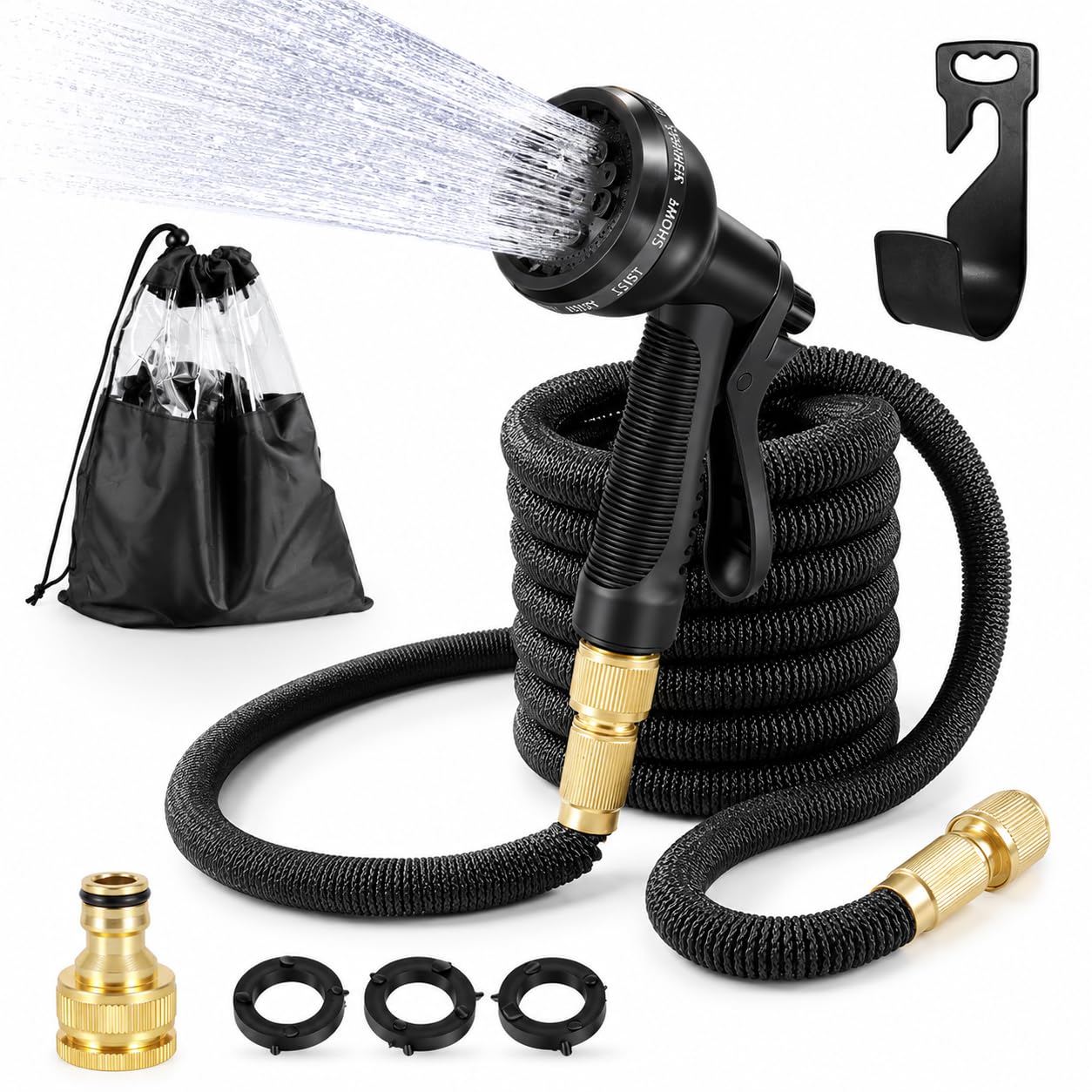 Expandable Garden Hose Pipe 50FT Flexi Magic Hose with 8 Pattern