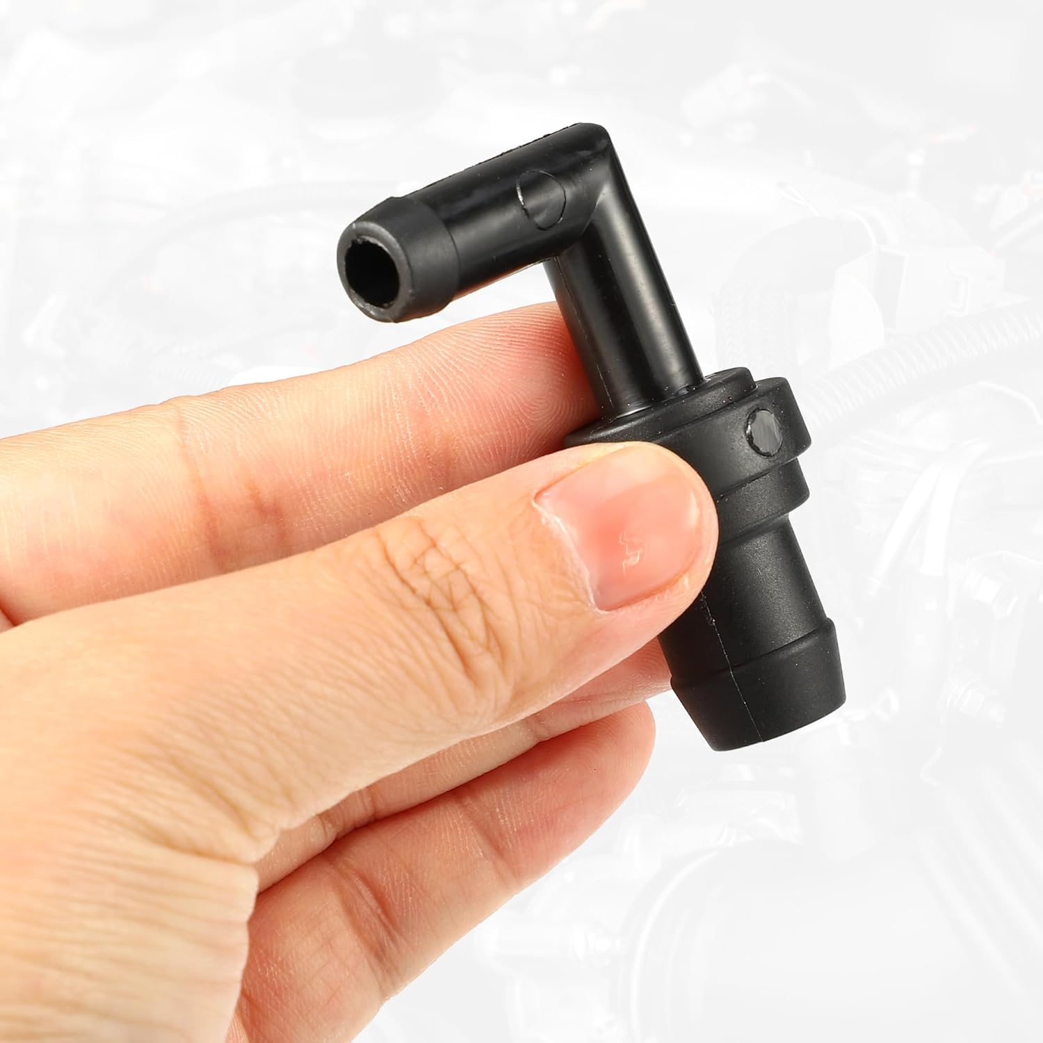 uxcell 1 Set PCV Valve Grommet Kit Exhaust Positive Crankcase Ventilation Valve Fittings for Mazda Miata 1.8L 1999-2000 No.B54113890A/E30113338A Black