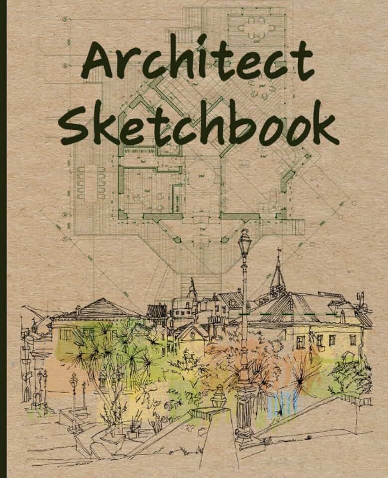 Architect Sketchbook - Notebook for Architects, Designers, and Architecture Students - grid paper (scale reference 1:50; 1:100), dotted paper (scale ... paper - 7.5" x 9.25" inches, 105 blank pages