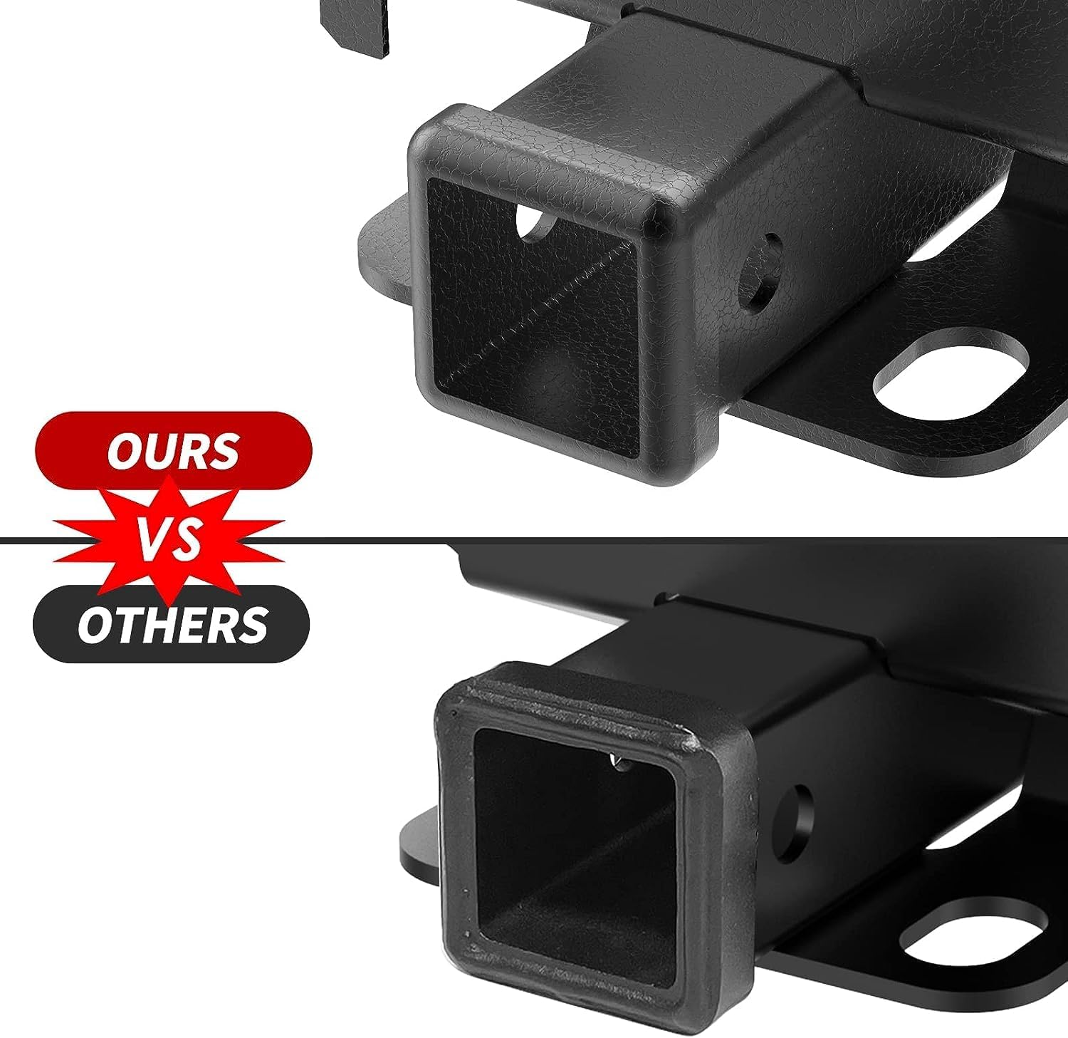 2 Inch Rear Bumper Tow Trailer Hitch Receiver Kit Compatible for 2018 2019 2020 2021 2022 2023 Jeep Wrangler JL JLU 4 Door and 2 Door Unlimited