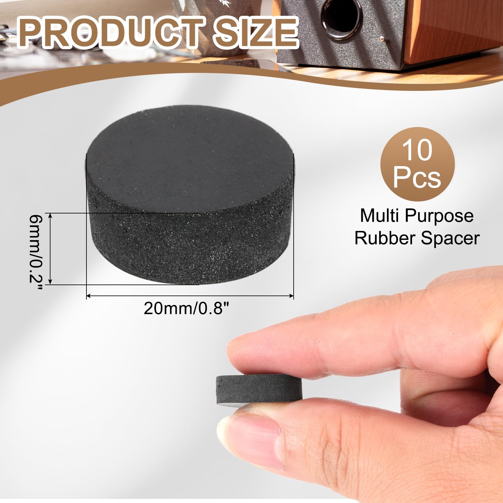 PATIKIL Rubber Solid Discs Washers - Image 2