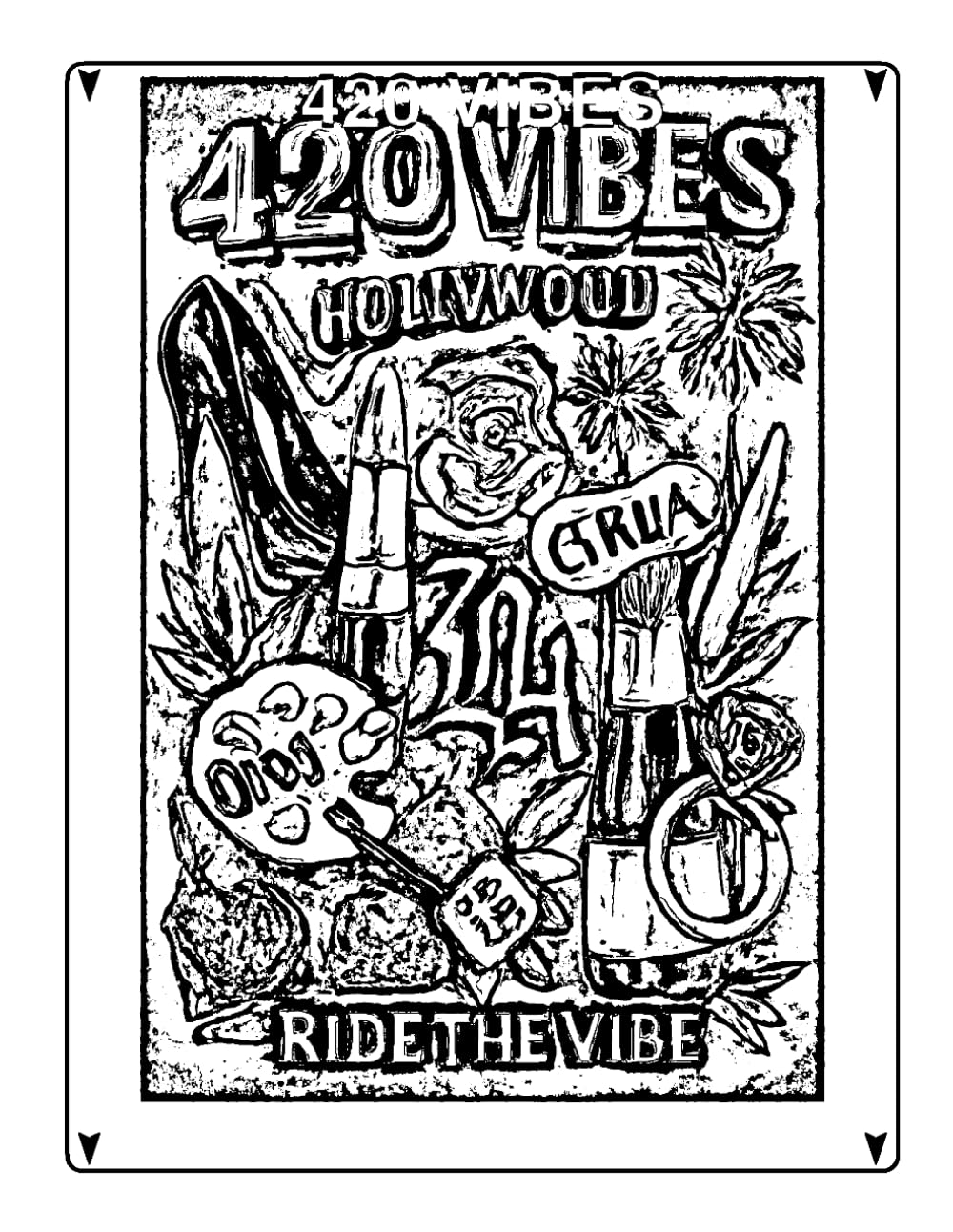 A Girly 420 Coloring Book for Women Who Love Weed, Self-Care & Cute Vibes: Marijuana