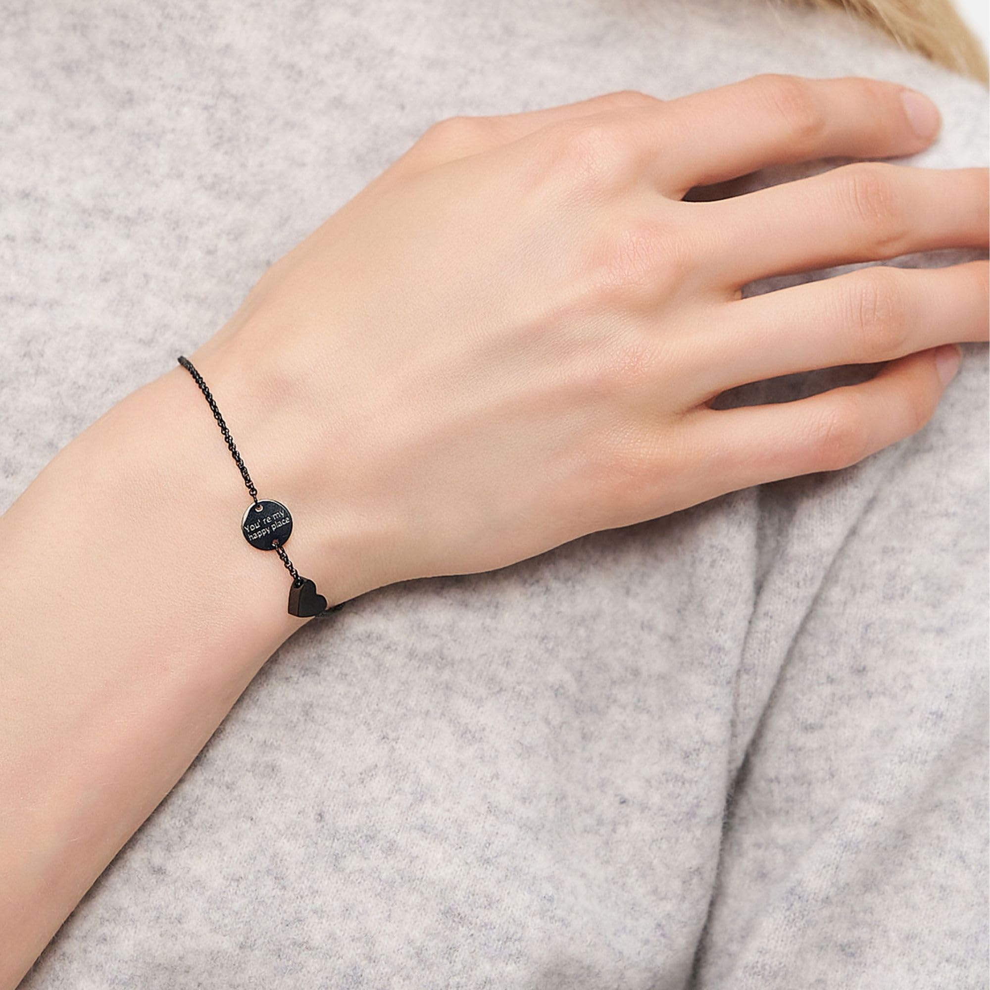 Liebeskind Berlin Damen Armband LJ-1763-B-20 aus Edelstahl in IP Schwarz – Bild 2