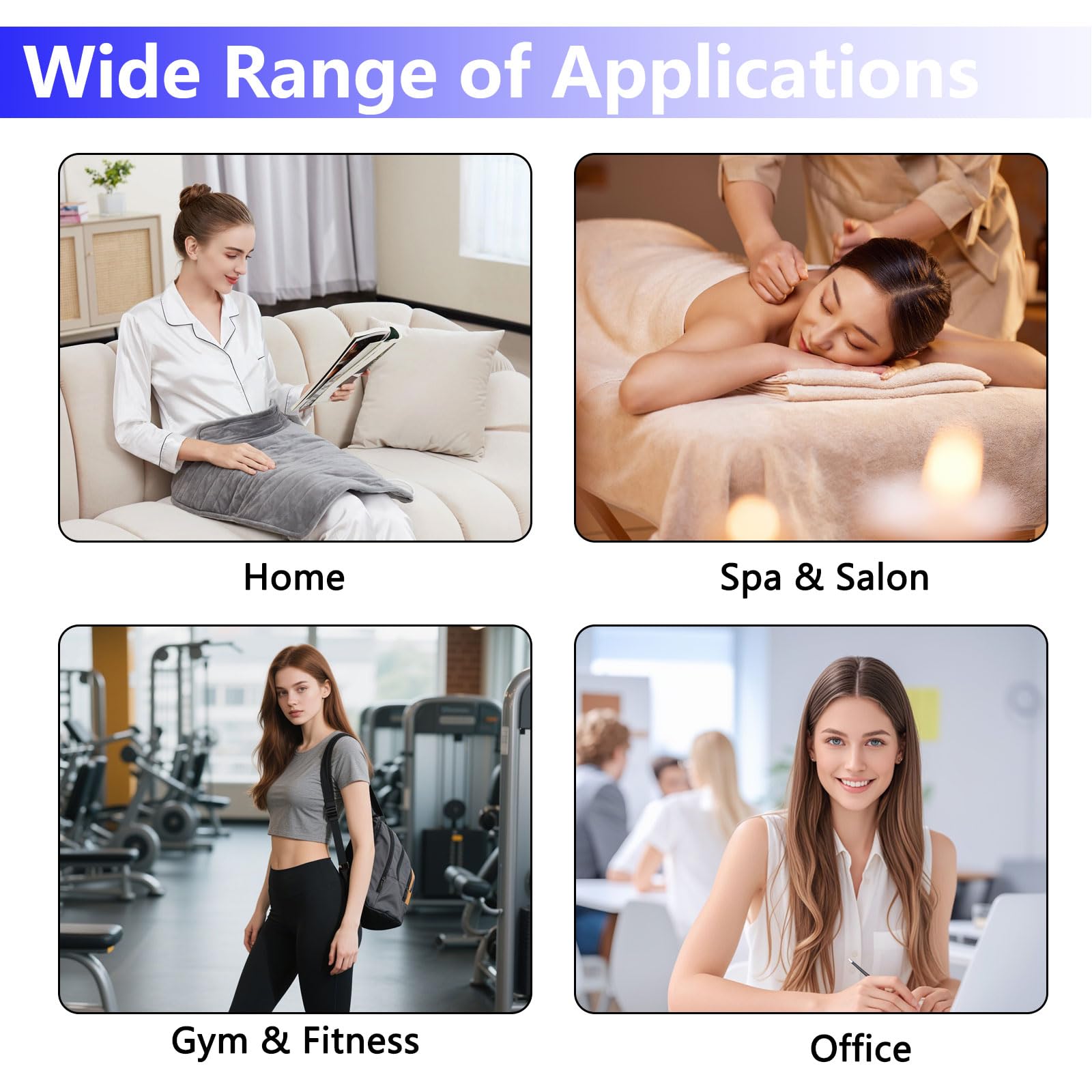 Solarium per la casa con luce blu da 460 nm e 250 LED, lampada abbronzante da 50 W, abbronzante viso portatile con supporto regolabile per viso e corpo, terapia della luce domestica
