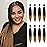 Beyond Beauty Braiding Hair pre stretched, Braids Synthetic Fiber Ombre Yaki Texture, Natural Easy Twist Braids Crochet Hair Hot Water Setting hair extensions