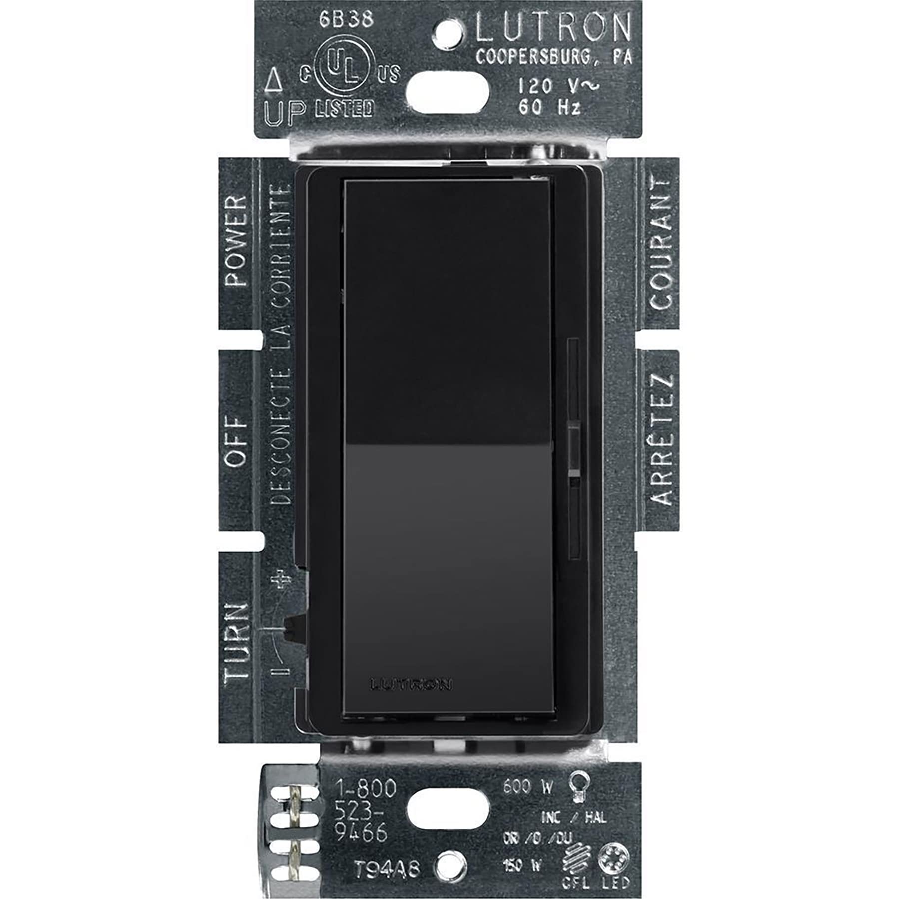 Lutron Diva LED+ Dimmer Switch, Paddle Dimmer, Single Pole/3-way