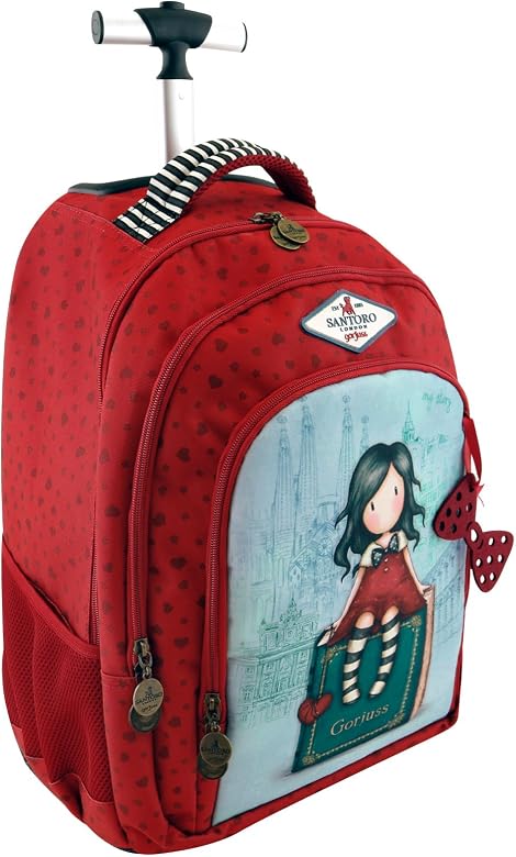 Santoro Gorjuss My Story 480GJ10, Zaino Casual, 55 cm, Rosso/Blu : Amazon.it:  Moda