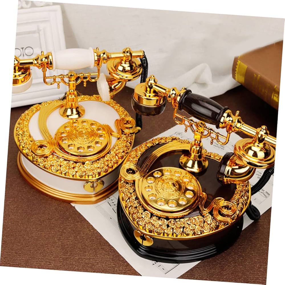 Amazon.co.jp: Lurrose 1個 電話オルゴール ジュエリーケース 電話の