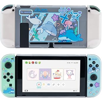 GeekShare Protective Slim Cover Case Only Compatible with Nintendo Switch - Shock Absorbing and Scratch-Resistant Protective 