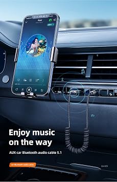 Mcdodo Bluetooth Car Receiver Aux, Grey