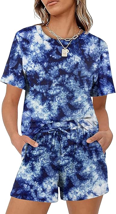 tie dye short set amazon