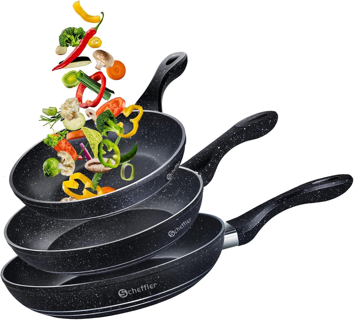 Poêle antiadhésive Scheffler pour éviter que les aliments n'attachent
