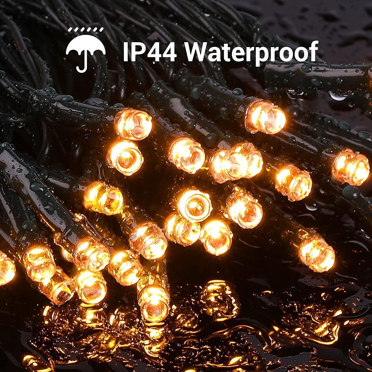 1000LEDs 100M Luci Natale Esterno, Luci per Albero di Natale Impermeabile con 8 Modalità, Catena Luminosa Esterno Luci Natalizie per Albero/Natale/Giardino/Interno/Festa, Bianco Caldo