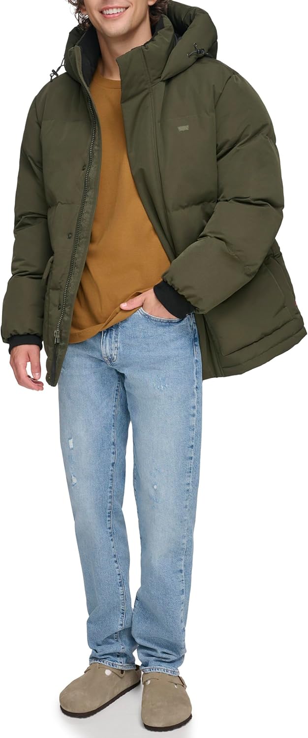 Levi's mens Quilted Puffer Parka Jacket - Image 5