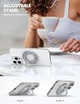 Lamicall Magnetic Phone Ring Holder for MagSafe - Stylish Twinkle Phone Grip, Tick Tock 360°Mechanical Rotating Cell Phone Holder for Magsafe Ring for iPhone 16 15 14 13 12 Pro Max Plus Mini Pro