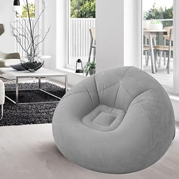 Inflatable Lounge Chair, Air Sofa Inflatable Couch, Inflatable Bean Bag Chair, Adult Highback Beanbag, Inflatable Furniture for Bedroom Movie Night