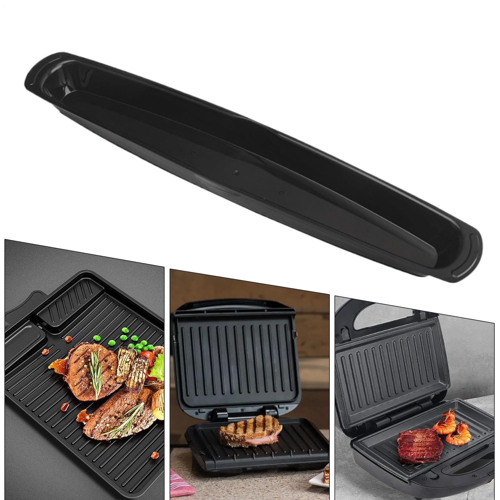 Recogedor De Grasa Para Parrilla - Bandeja Antigoteos Para Aceite | Recogedor De Reemplazo De 37 Cm Para Cocina Exterior Y Barbacoa