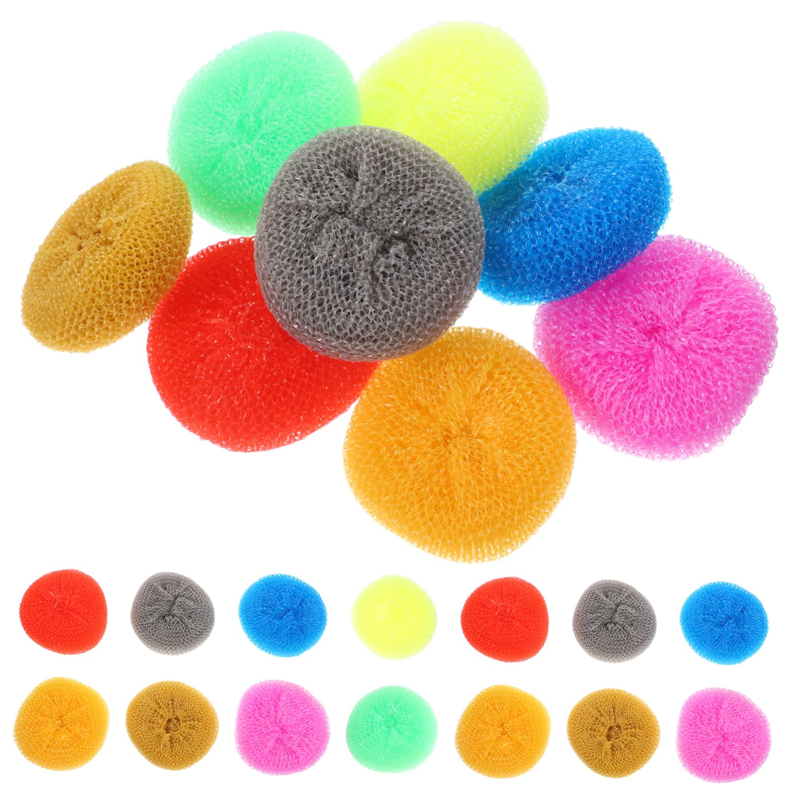 COLLBATH Kitchen Dish Scrubbers Cleaning Pot Scrubbers Soft and Pp Materials Dishwashing Ball Set