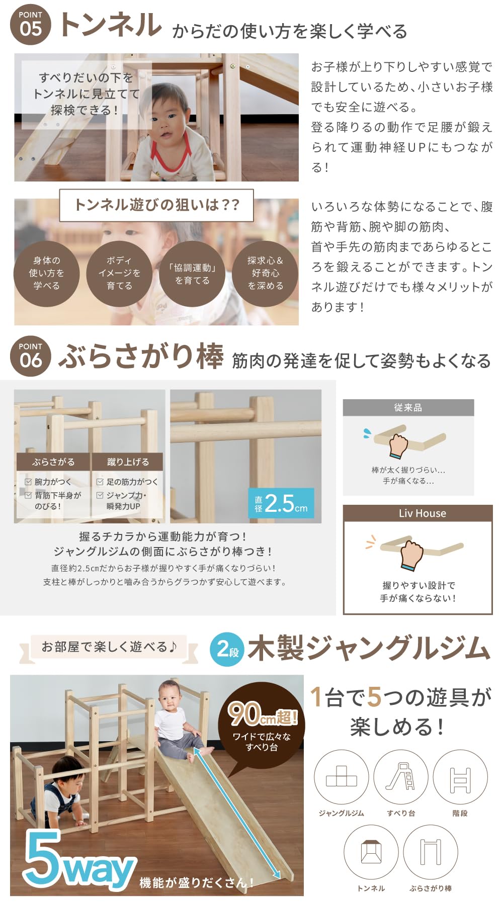 Amazon.co.jp: NEOLEAD NEW 5Way ジャングルジム 2段 すべり台 室内 Amazon.co.jp: NEOLEAD NEW 5Way ジャングルジム 2段 すべり台 室内