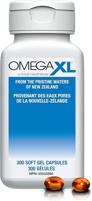OmegaXL Joint Support Supplement - Natural Muscle Support, Green Lipped Mussel Oil, Soft Gel Pills, Drug-Free, 300 Count