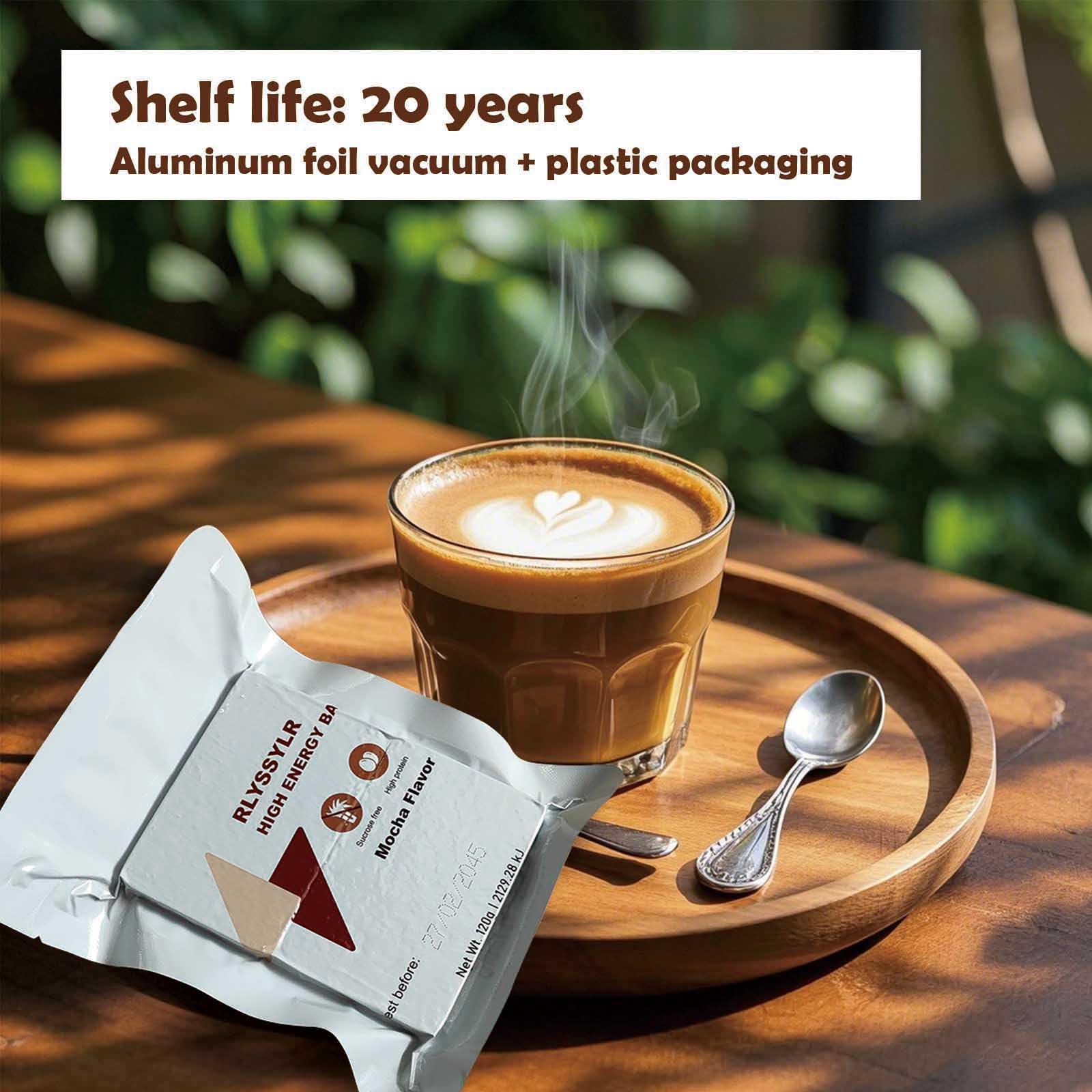 Emergency Food Ration Bars Meals 2025 Ready To Eat 20 Pack, 8 Days Sugar Free Survival Food for Outdoor Camping,20 years Long Self Life (2 PACK, Count, 2)