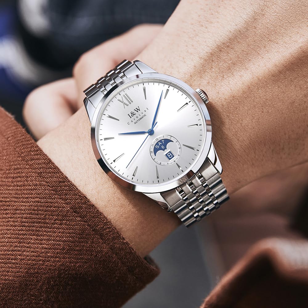 TEINTOP I&W Automatik Uhr Herren Mechanische Uhren Japanische Bewegung Armbanduhren