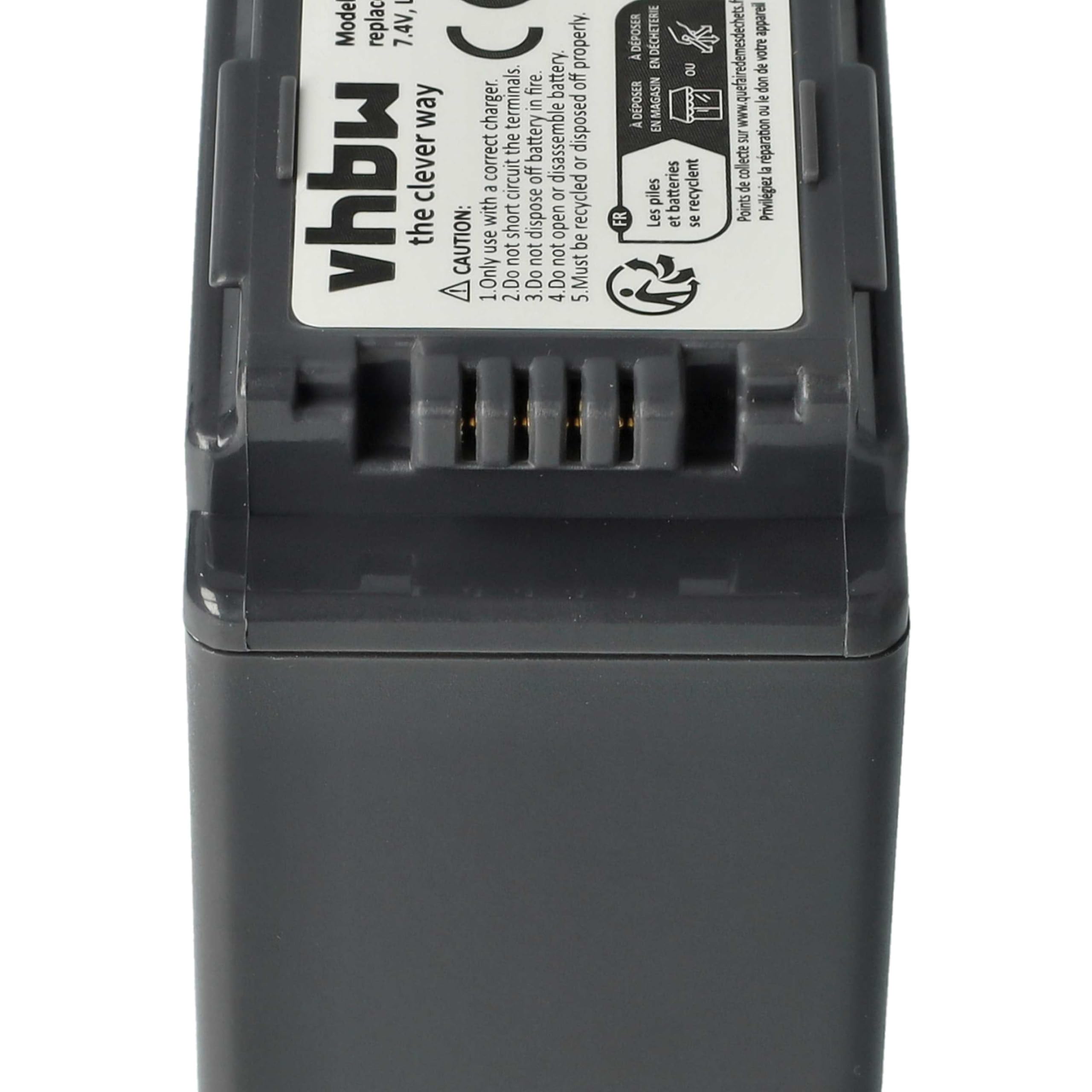 vhbw 3X batería Compatible con Panasonic AG-HMC151, AG-HMC151EU, AG-HMC70 cámara de vídeo (4400 mAh, 7,4 V, Li-Ion) con Chip
