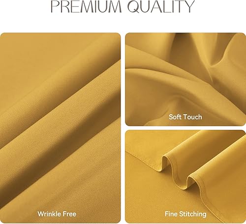 Miniatura 4 de Romanstile Mantel rectangular, impermeable y resistente a las arrugas, lavable, de poliéster, para cocina, comedor, fiesta, boda, uso en interiores