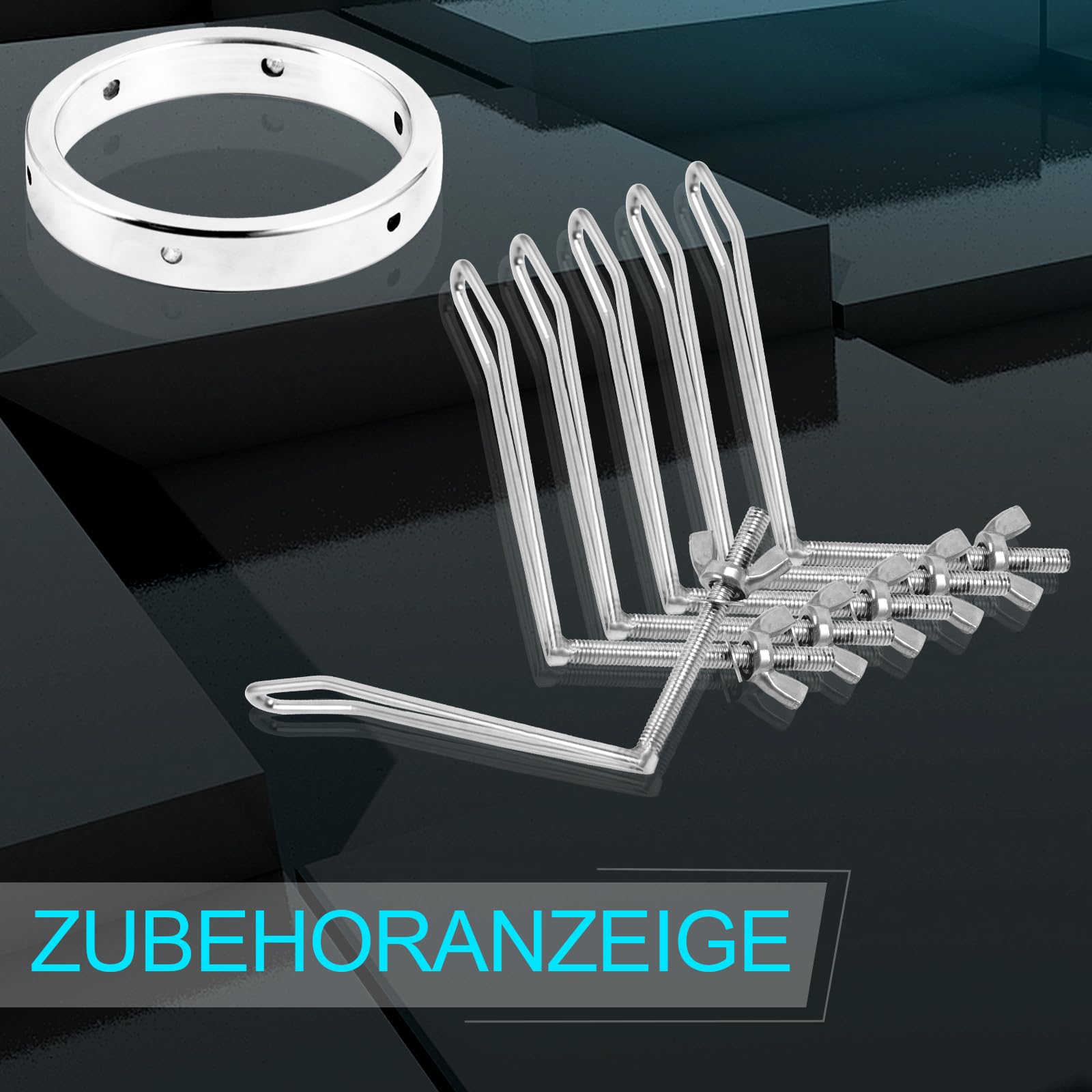 AMAZBEE Dilatatori vaginale in metallo Plug anale, donne 4 viti/6 viti in acciaio inox dilatatore anale, dilatatore anale regolabile Labia Expander, SM Bondage Sex Toys per gli uomini (4 Screws)
