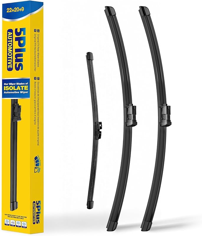 Jogo de palhetas do limpador de para-brisa 5 PLUS para Ford Bronco Sport 2021–2025 – 3 unidades