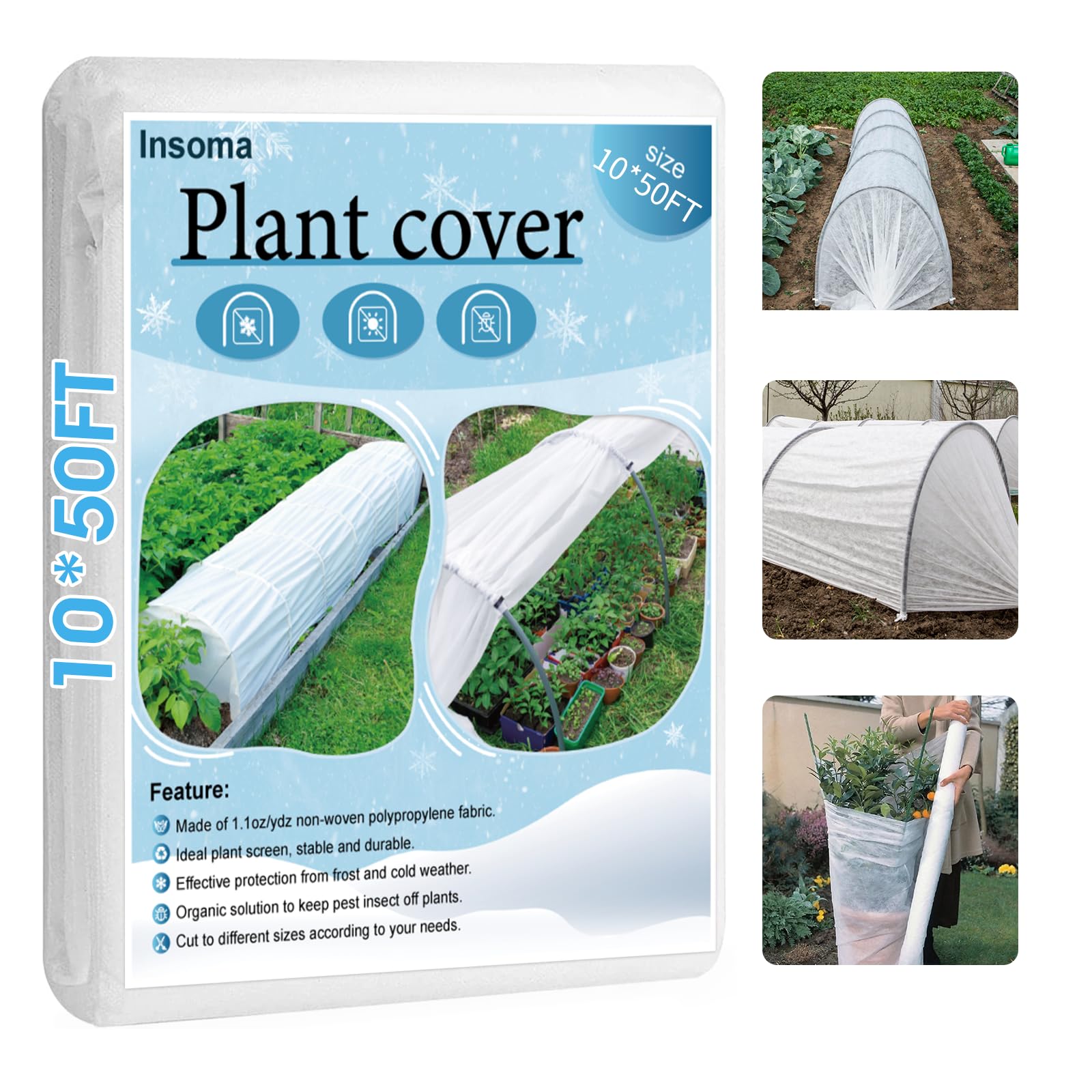 Insoma Plant Covers Freeze Protection 10x50FT
