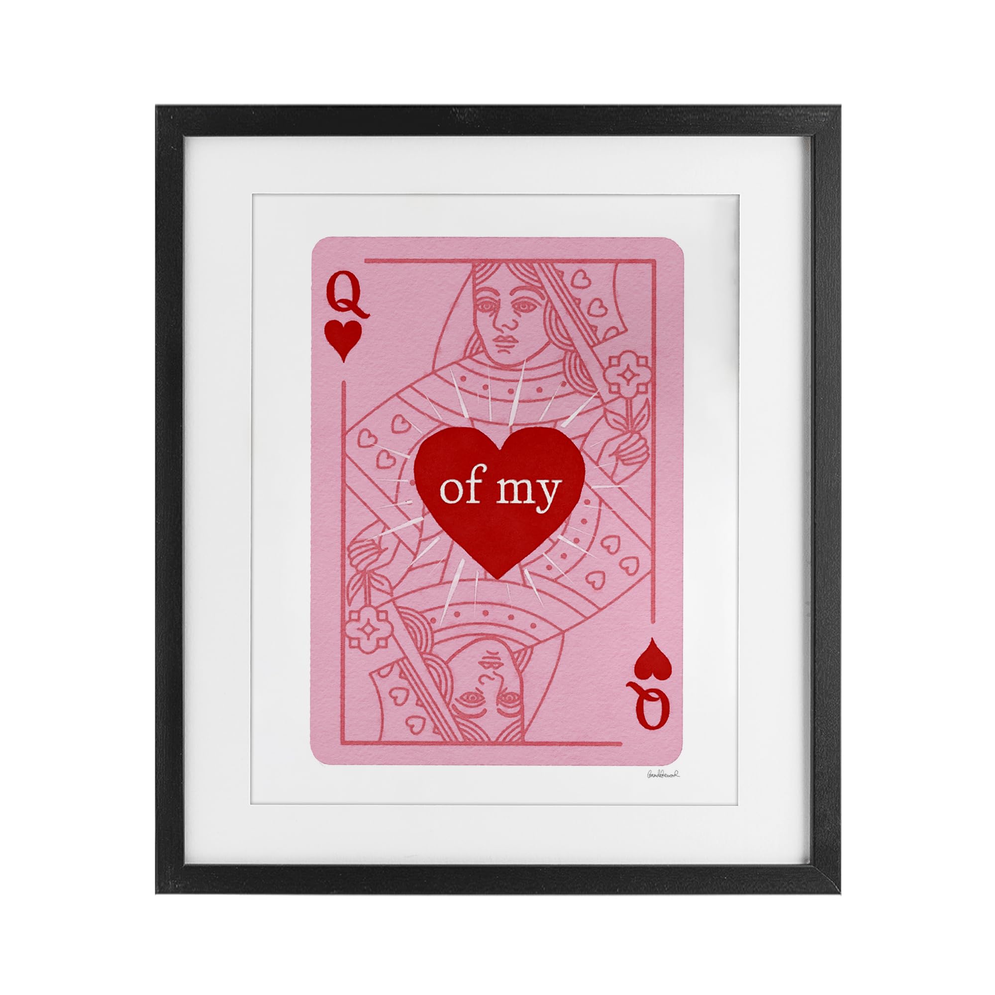 Affiche encadrée Amanda Greenwood Queen Of My Heart cadre sous verre