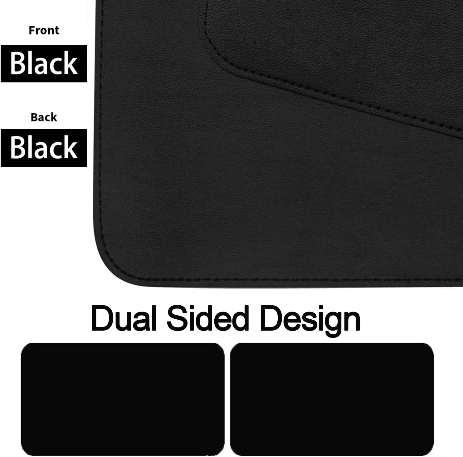 JOYIT 31.5" x 15.7" PU Leather Desk Pad Protector - Dual Sided Office Desk Mat, Non-Slip Desk Mouse Pad, Waterproof Desk Blotter Pad Keyboard mat for Desk