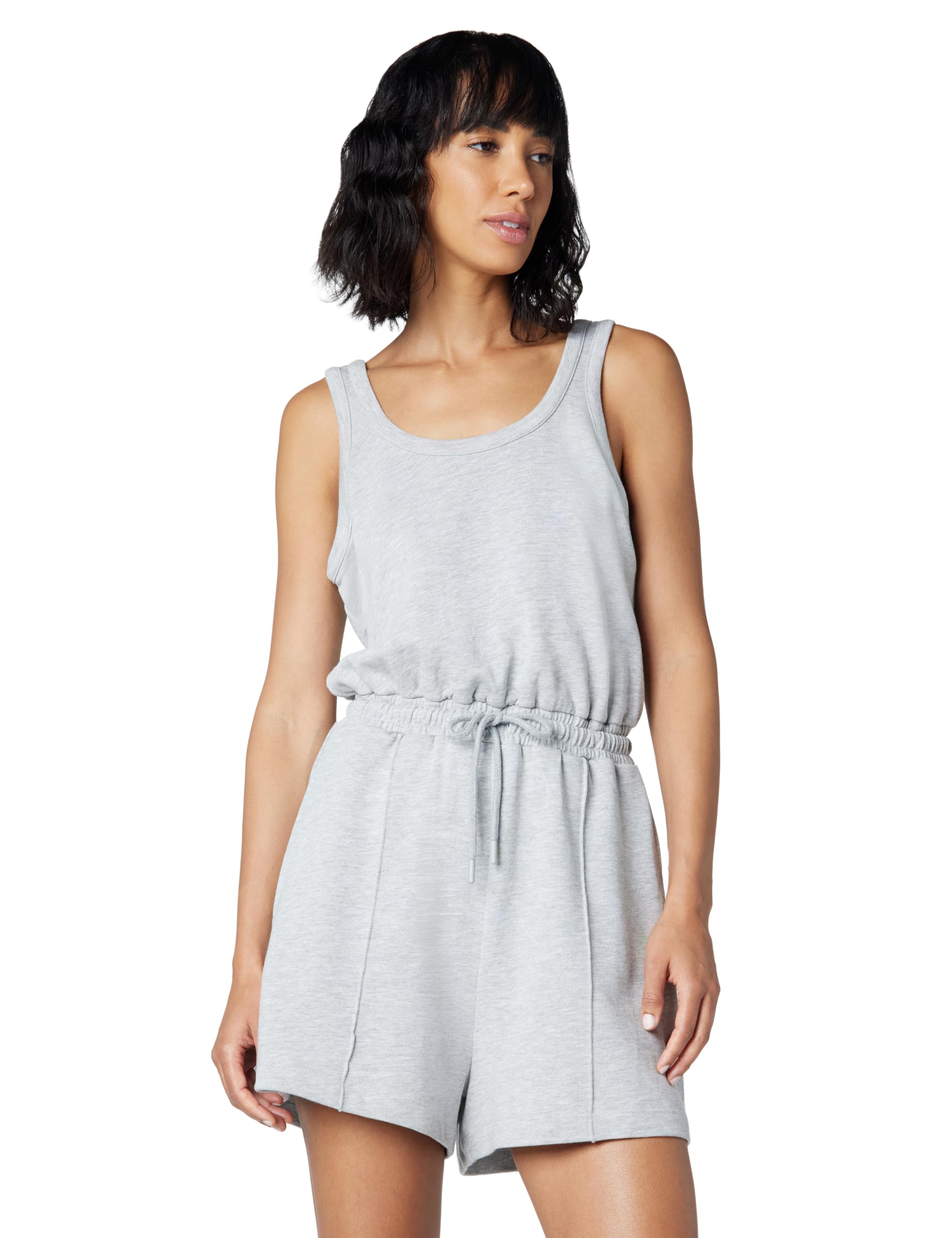 Women's After Class Casual Sleeveless Tie Waist Romper