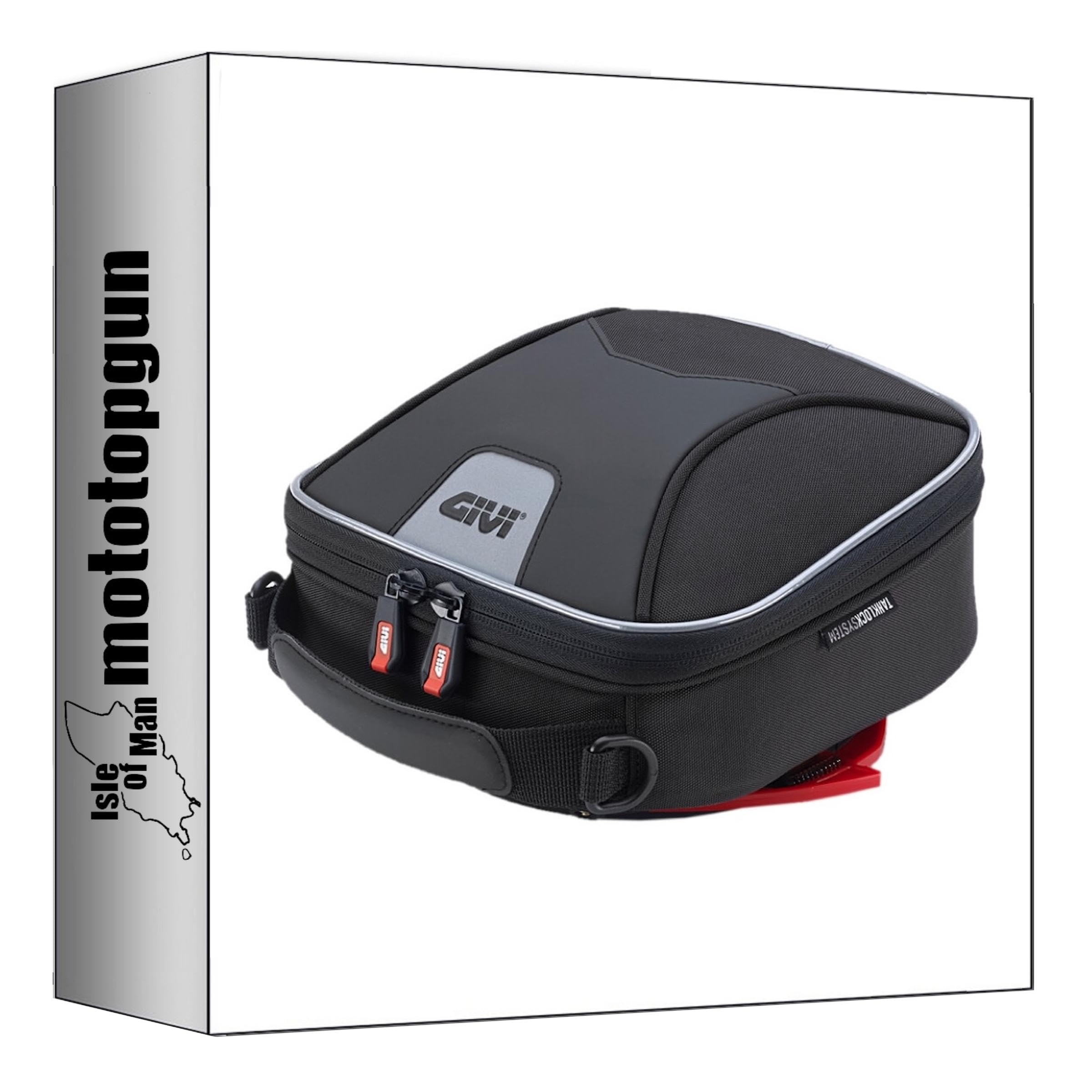 givi tankrucksack xs319y tanklock schwarz 3 lt + träger kompatibel mit moto guzzi v85 tt 2024 mototopgun xs319y + bf46