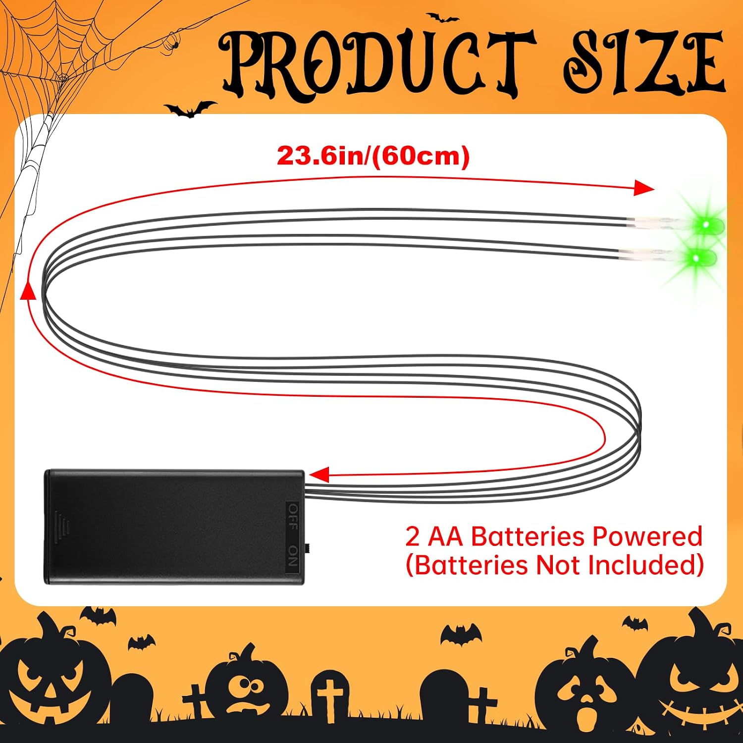 8Pack Halloween Glowing LED Eyes for Mask,Halloween LED Glowing Light Up Eyes,Glowing Eyes Lights for Halloween Skulls
