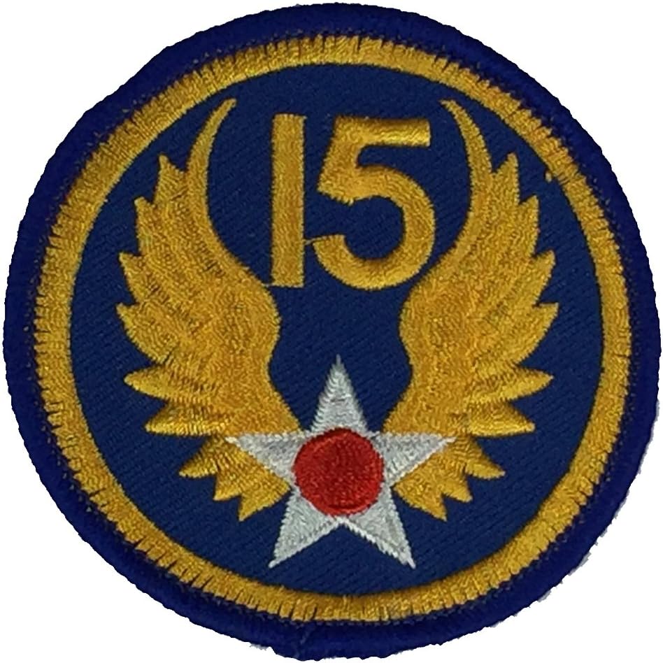 15TH AIR Force Round Shoulder Patch - Color - Veteran Owned Business.
