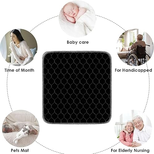 Miniatura 5 de RIQINXIN Almohadillas impermeables y lavables para silla para incontinencia, absorbentes y reutilizables, almohadillas protectoras para asiento