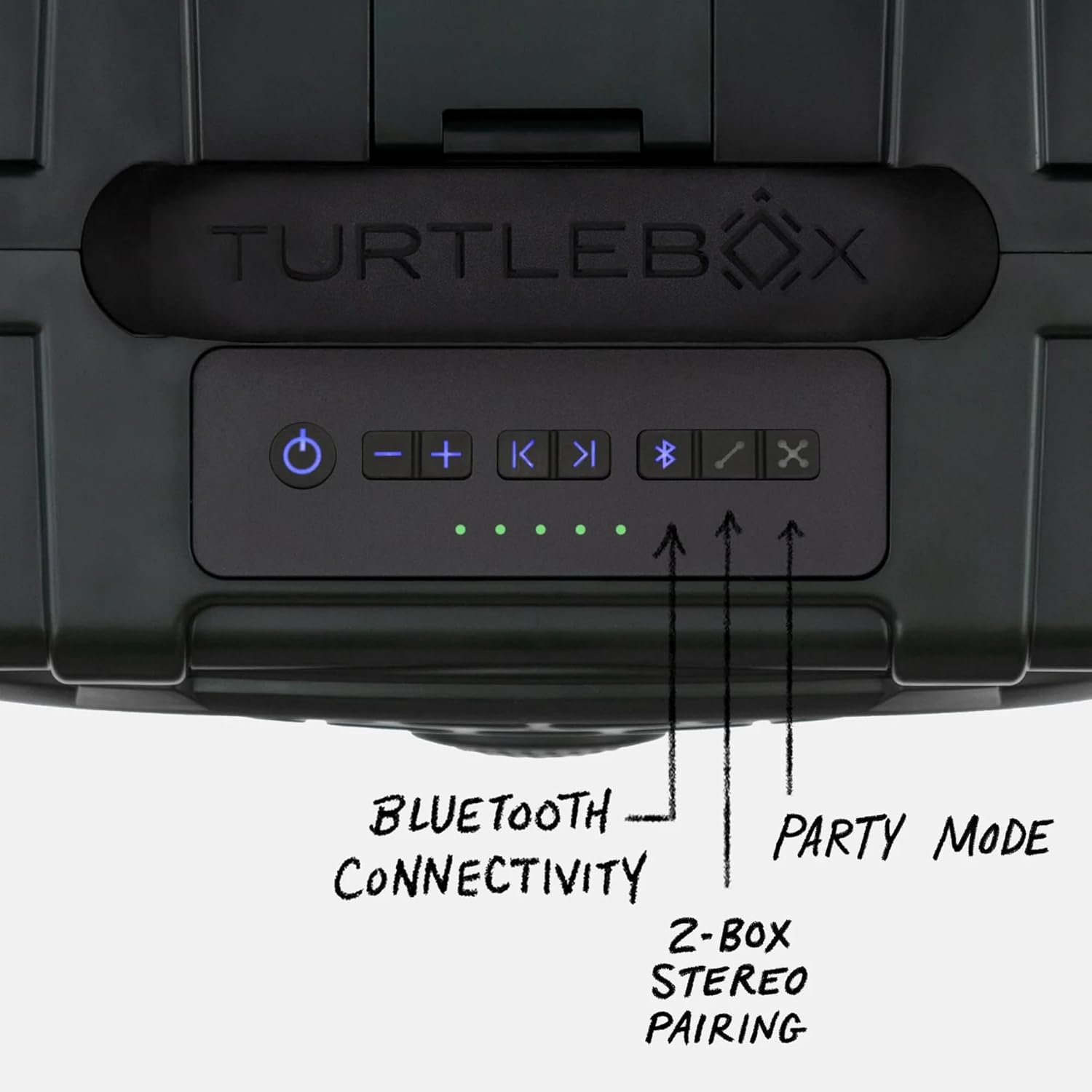 Turtlebox Original Gen 3: Portable Outdoor Bluetooth Speaker – Ultra-Loud (120dB), Waterproof (IP67), Rugged, Impact-Resistant, 3-Day Battery | Party Mode: Unlimited Pairing for Stereo Sound, Green