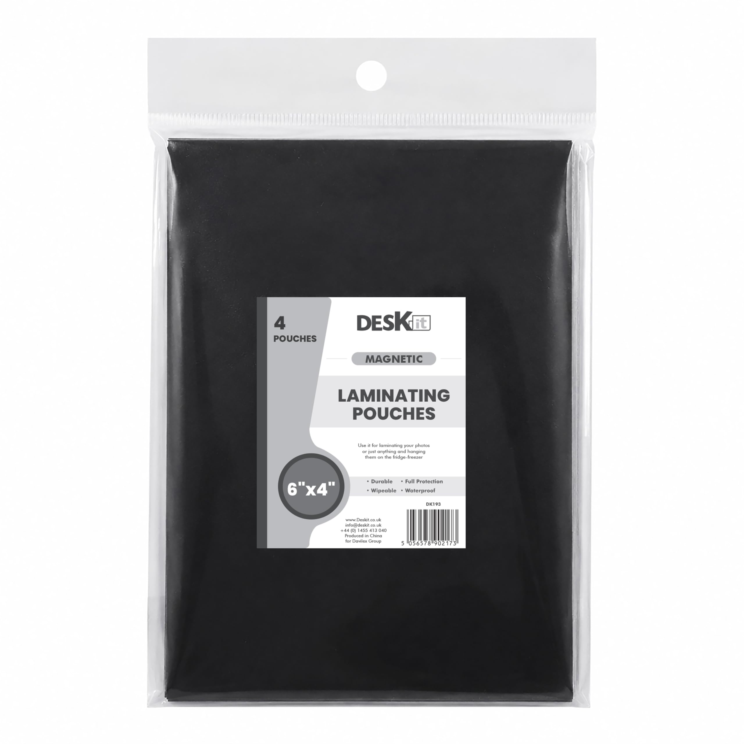Deskit Magnetic Laminating Pouches, Multipack of 15, 4x6 5x7, 150 Microns - Ideal for Photos and Signage in Kitchens, and Industrial Facilities (6"x4")