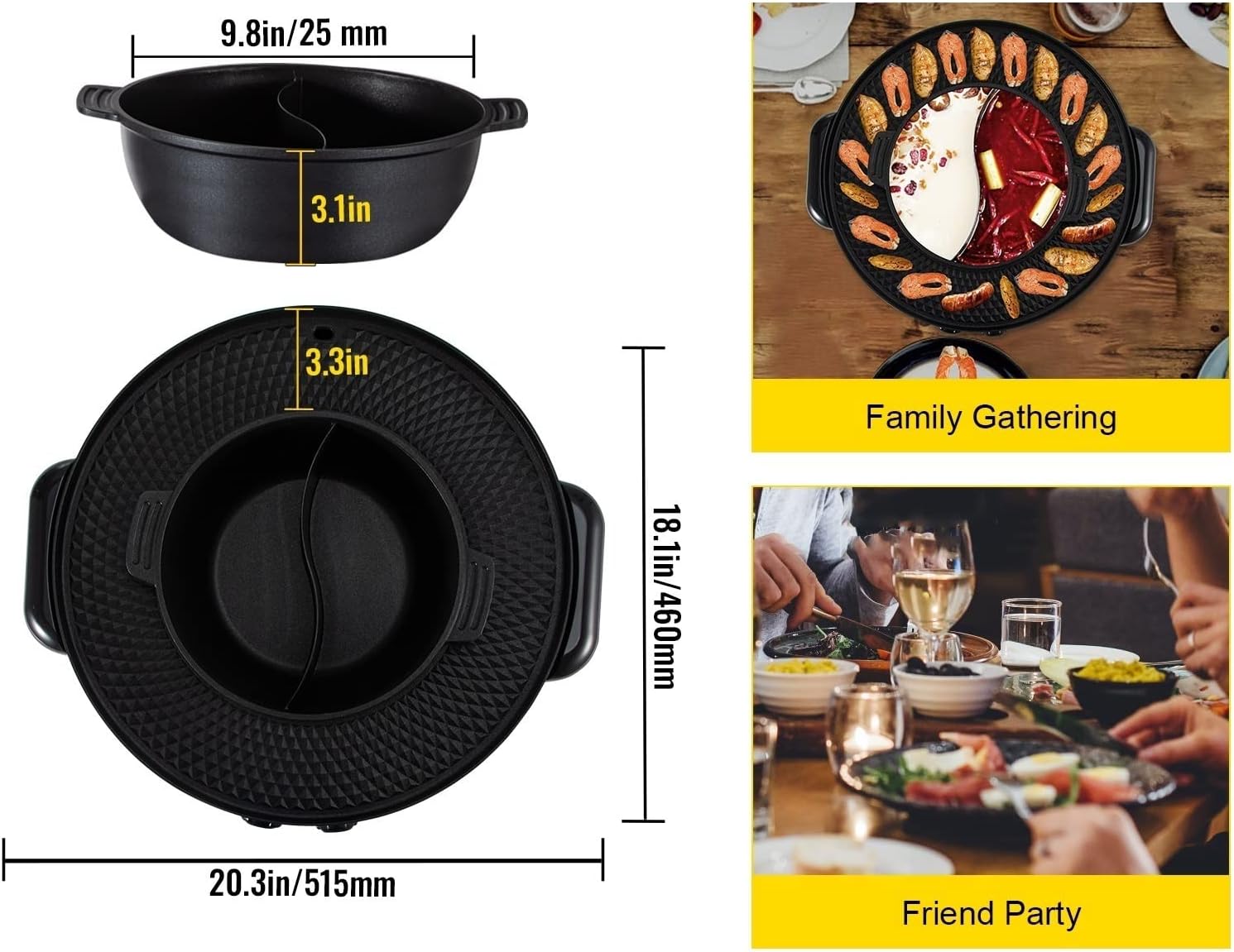 Household Multi-function Electric Hot Pot Barbecue Integrated Pot Barbecue Pan Pan Frying And Frying Dual-purpose Pot Barbecue Machine