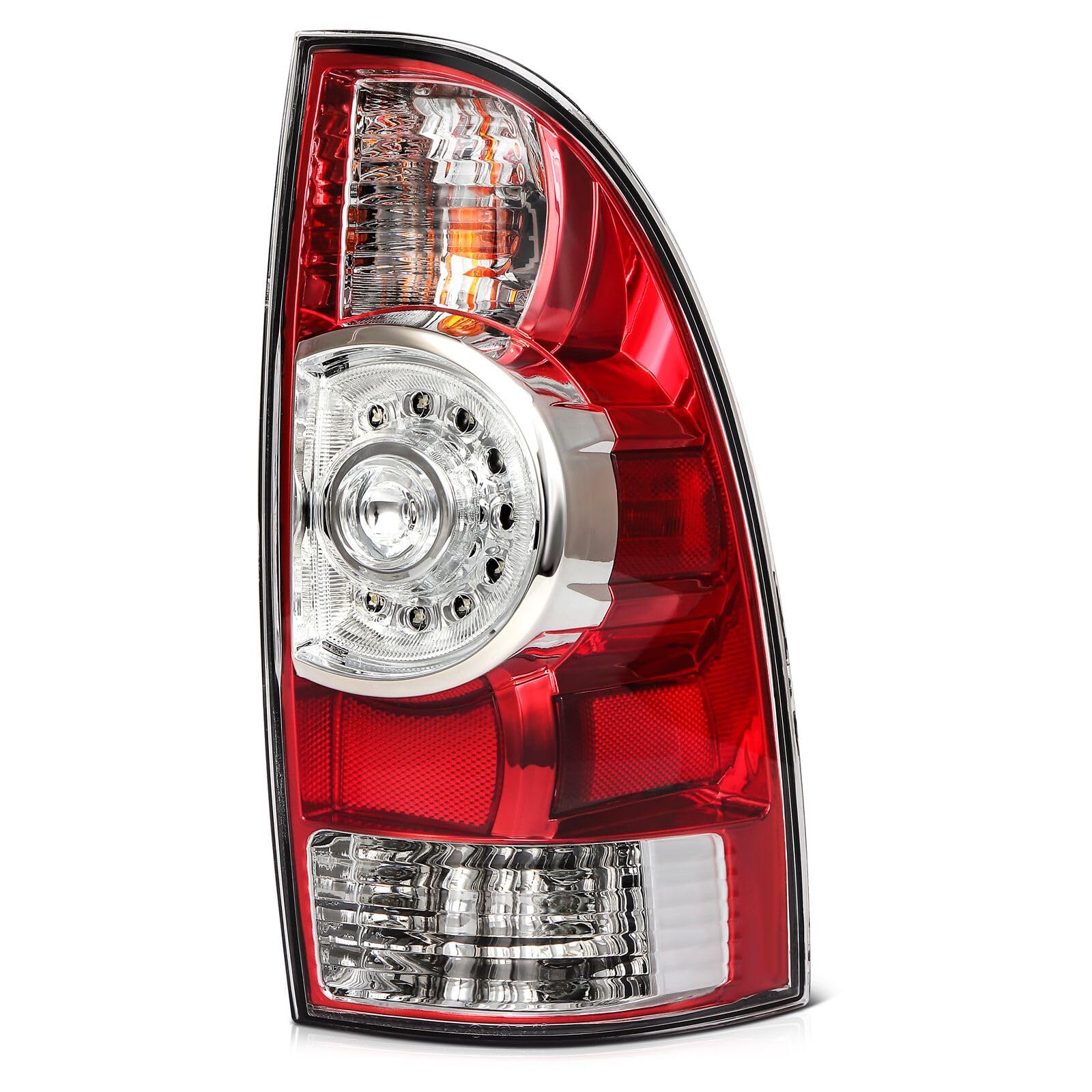 Tail Light Clear Lens Red Housing for Toyota Tacoma 2005-2015 image 2