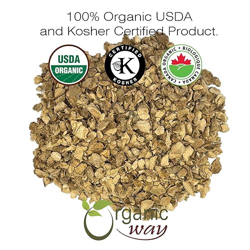 Miniatura 6 de Organic Way Corte y tamizado de raíz de jengibre (Zingiber officinale) - Té de hierbas  Certificado Kosher y USDA  Vegano, sin OMG y sin gluten