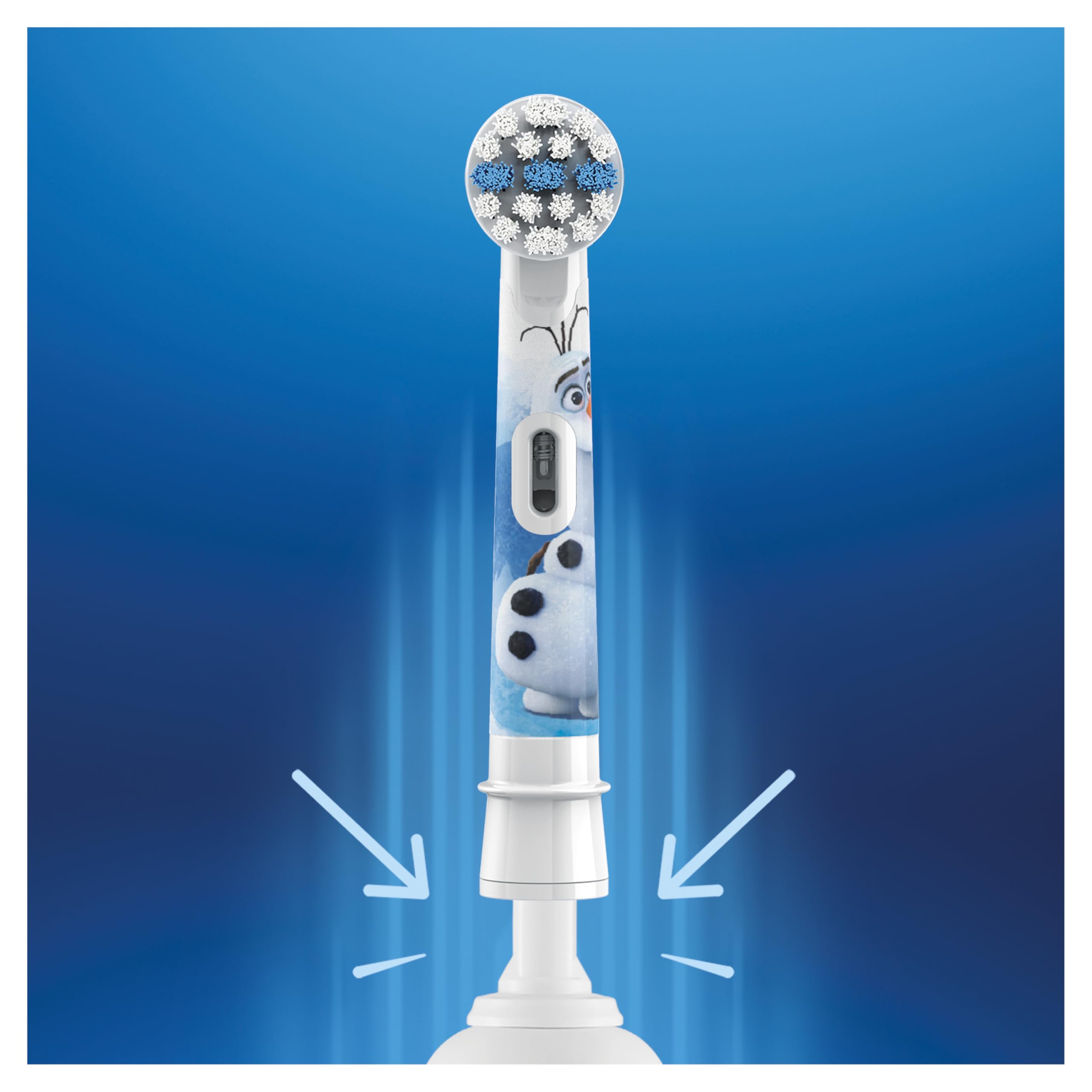 Oral-B Testine di Ricambio Kids 3+, Bianche, 8 Ricambi - 8 Testine di Ricambio per Spazzolino Elettrico Pro Kids 3+, Disney Frozen, con Setole Morbide, per i Bambini sai 3 Anni in Su