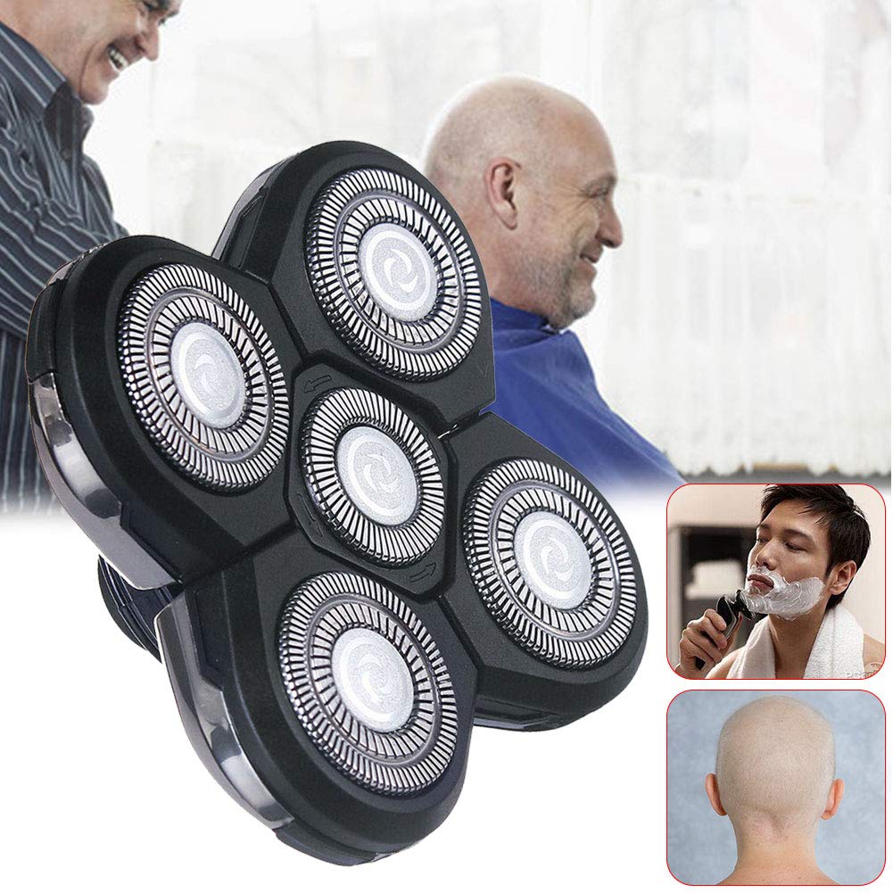 5 Head Shaver Heads, 2PCS Shaver Blade Heads Shaver Replacement for Electric Razor Shaving Bald Tool, Head and Face Electric Razor Shaver Head, Not Fit for Remington Razors and Skull Rotary Razors - Image 6