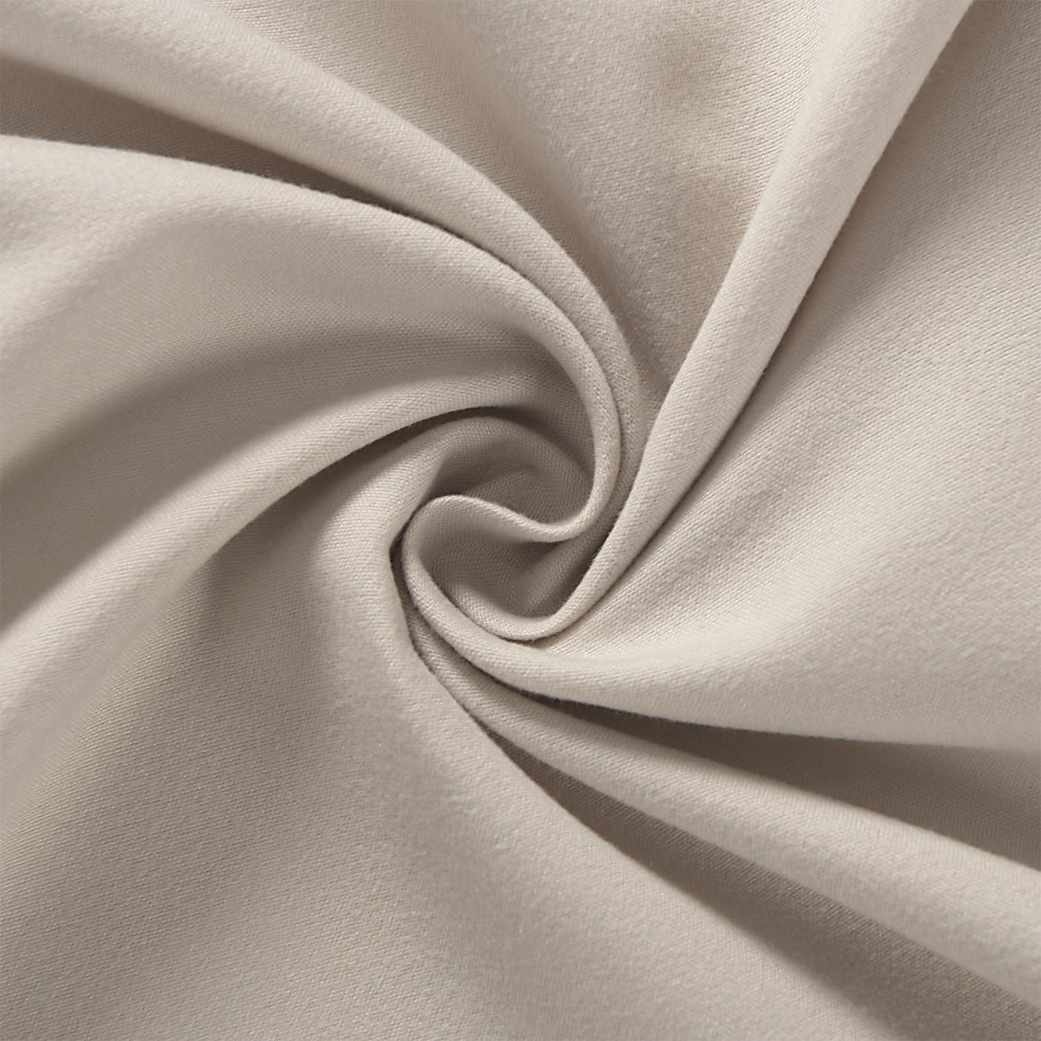 Homechoice Decor Ruched Ruffled Shower Curtain 72" W x 72" H, Beige Microfiber Rustic Decorative Bath Curtain for Bathroom, Farmhouse and Boho Bathroom Décor, Machine Washable (LQ-38)
